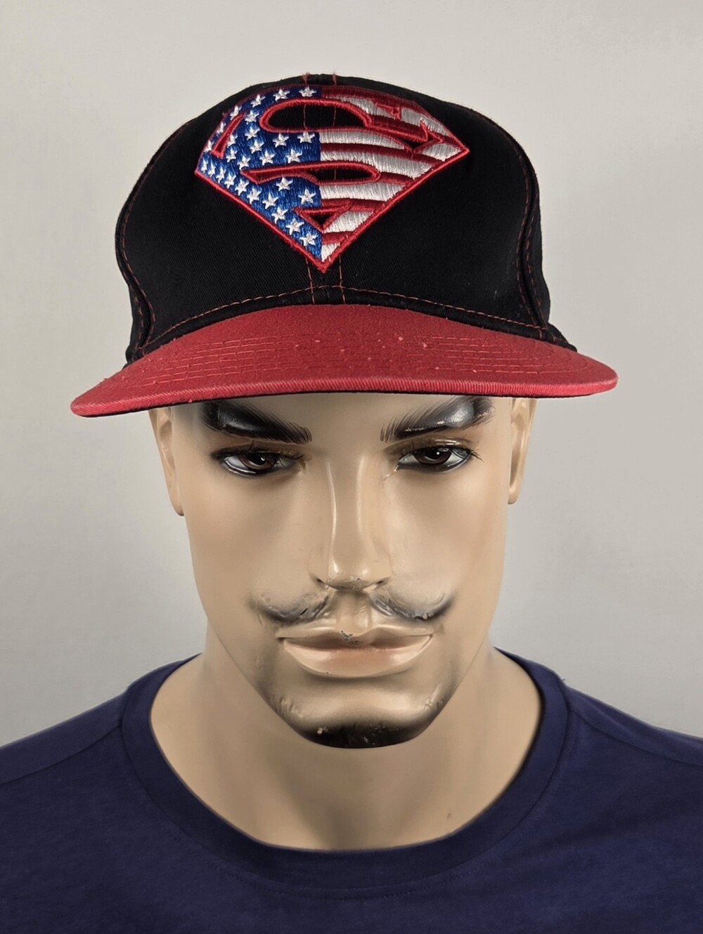 Superman DC Comics Snapback Hat Red White Blue Cap Adjustable Cotton Superheroes